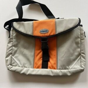 V-Tech System Canvas Messenger Bag Carrying Case Clasp Closure Shoulder Strap (R